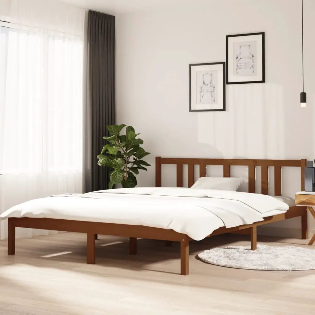 vidaXL vidaXL Bed Frame without Mattress Solid Wood 75x190 cm Small Single Small Single - Bed Frames