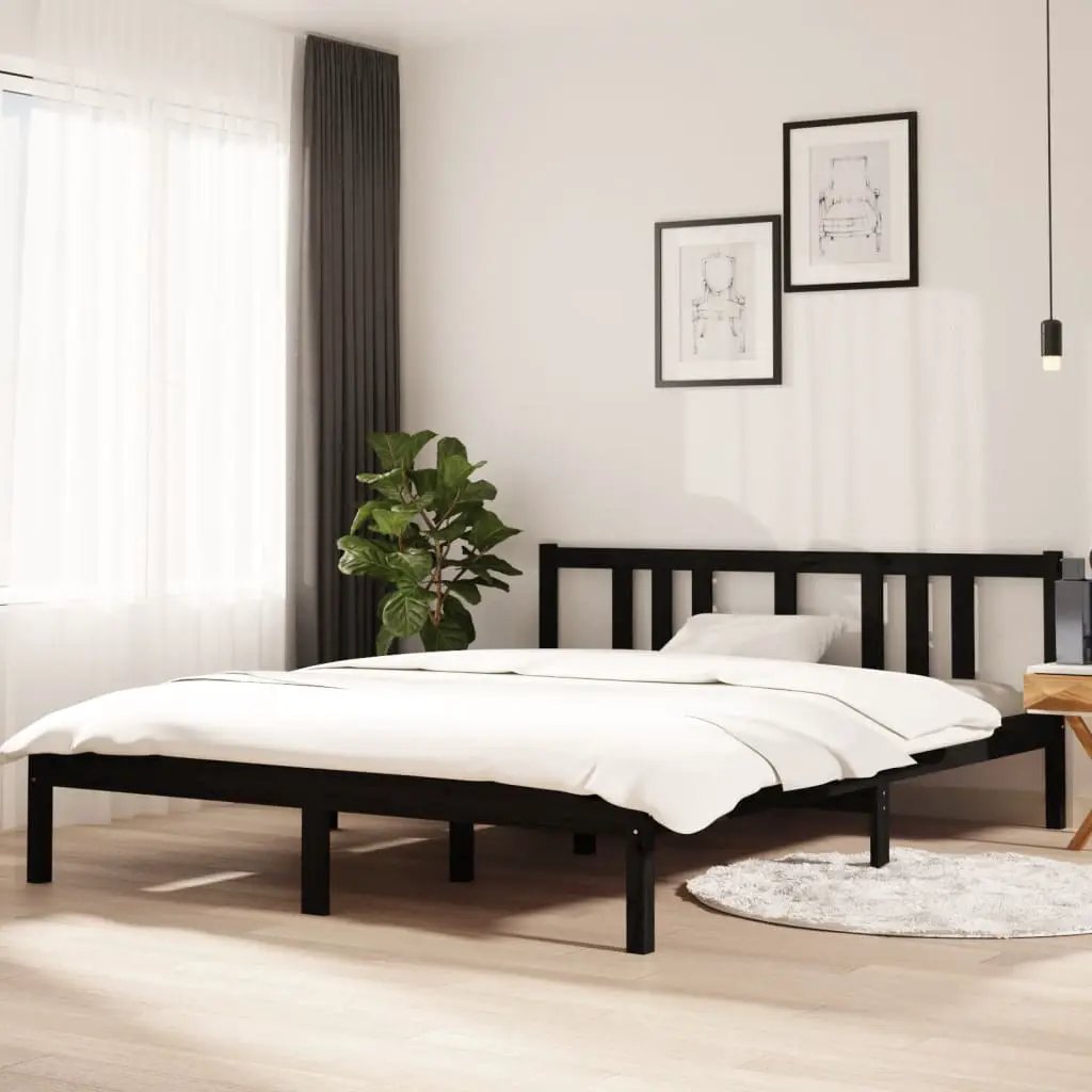 vidaXL vidaXL Bed Frame without Mattress Solid Wood 75x190 cm Small Single Small Single - Bed Frames