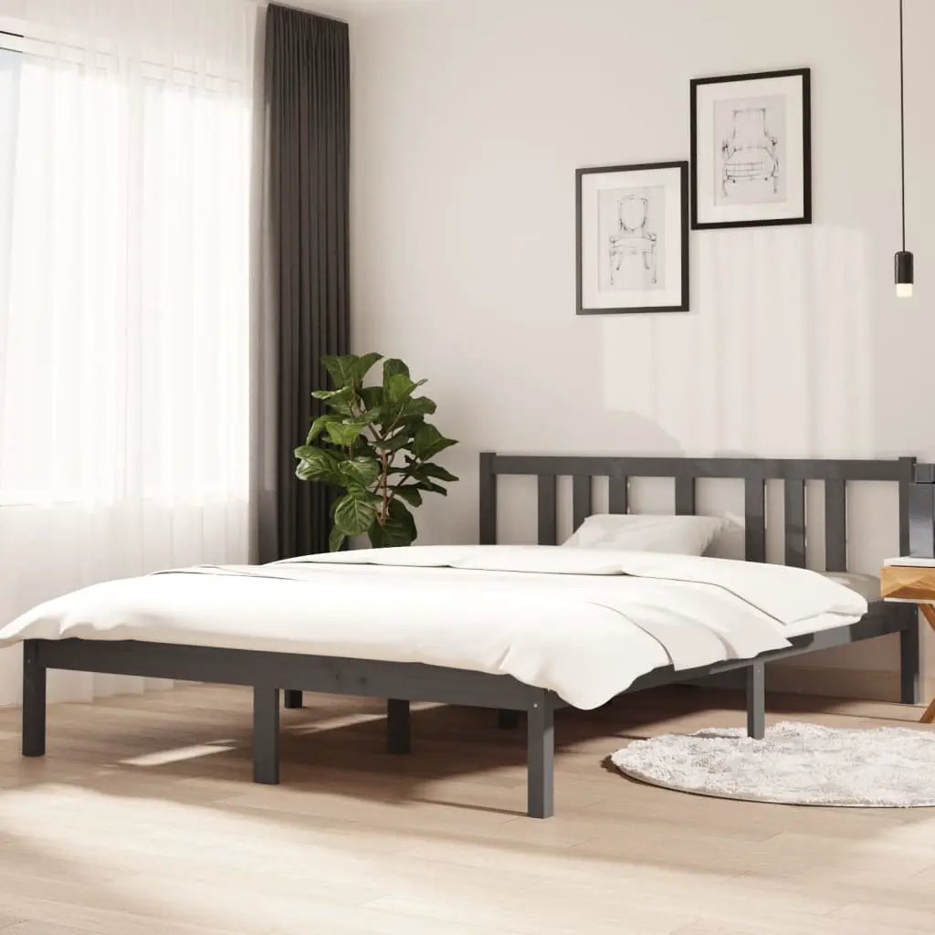 vidaXL vidaXL Bed Frame without Mattress Solid Wood 75x190 cm Small Single Small Single - Bed Frames