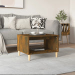 vidaXL Coffee Table 60x50x40 Smoked Oak by vidaXL