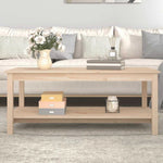 vidaXL VidaXL Coffee Table 50x50x45 cm Wax Brown Solid Pine Wood With Sleek Minimalist Design For Indoor Living Room - Coffee Table