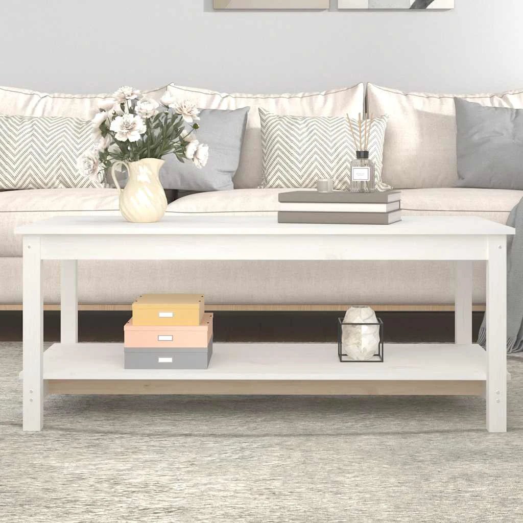 vidaXL VidaXL Coffee Table 50x50x45 cm Wax Brown Solid Pine Wood With Sleek Minimalist Design For Indoor Living Room - Coffee Table
