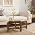 VidaXL Coffee Table 118x63x45 cm Solid Pine Wood Rustic Finish For Living Room Decor by vidaXL