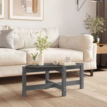 VidaXL Coffee Table 118x63x45 cm Solid Pine Wood Rustic Finish For Living Room Decor by vidaXL