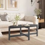 VidaXL Coffee Table 118x63x45 cm Solid Pine Wood Rustic Finish For Living Room Decor by vidaXL