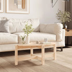 VidaXL Coffee Table 118x63x45 cm Solid Pine Wood Rustic Finish For Living Room Decor by vidaXL