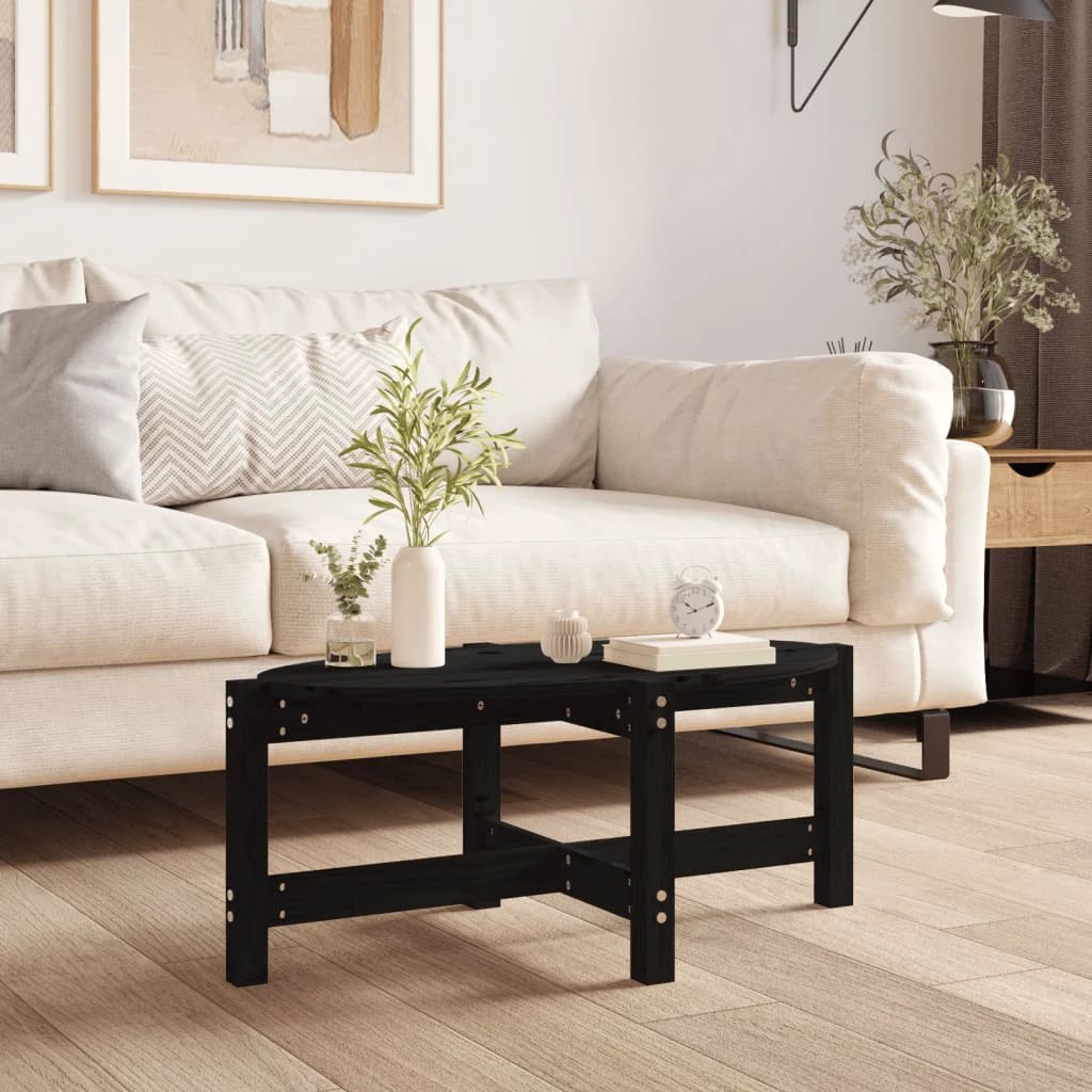 VidaXL Coffee Table 118x63x45 cm Solid Pine Wood Rustic Finish For Living Room Decor by vidaXL