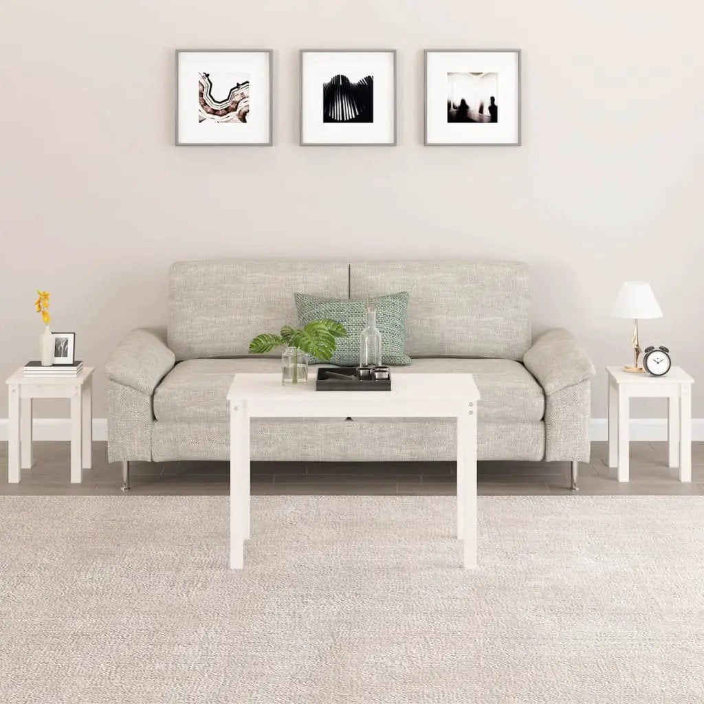 vidaXL vidaXL Nesting Tables 3 pcs Solid Wood Pine - Nest of Tables