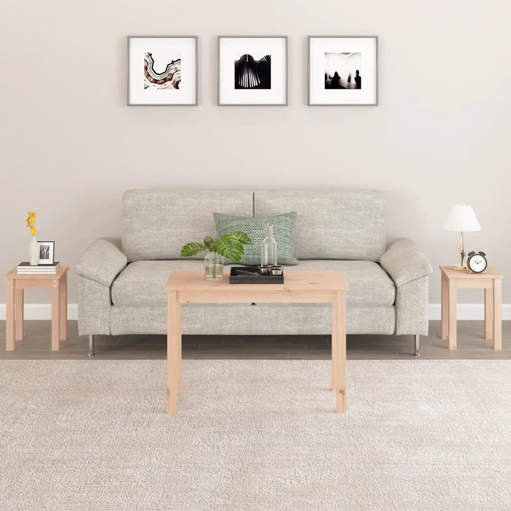 vidaXL vidaXL Nesting Tables 3 pcs Solid Wood Pine - Nest of Tables