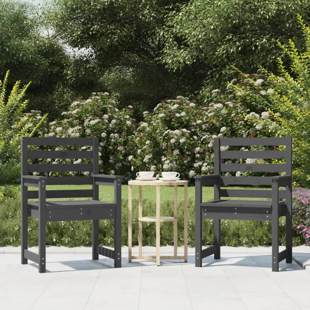 vidaXL vidaXL Garden Chairs 2 pcs 50x48x91.5 cm Solid Wood Pine - Garden Chairs