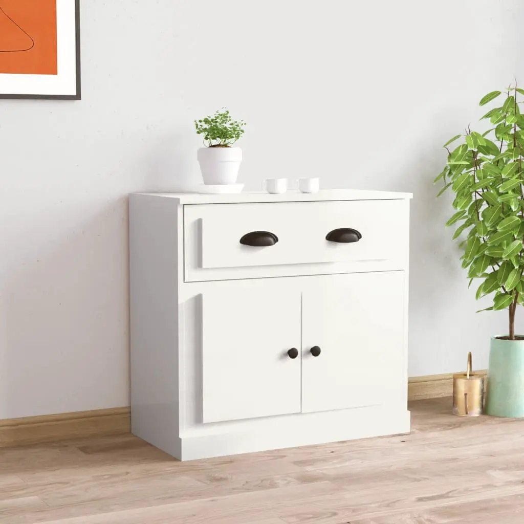 vidaXL vidaXL Sideboard White 70x35.5x67.5 cm Engineered Wood - Sideboard