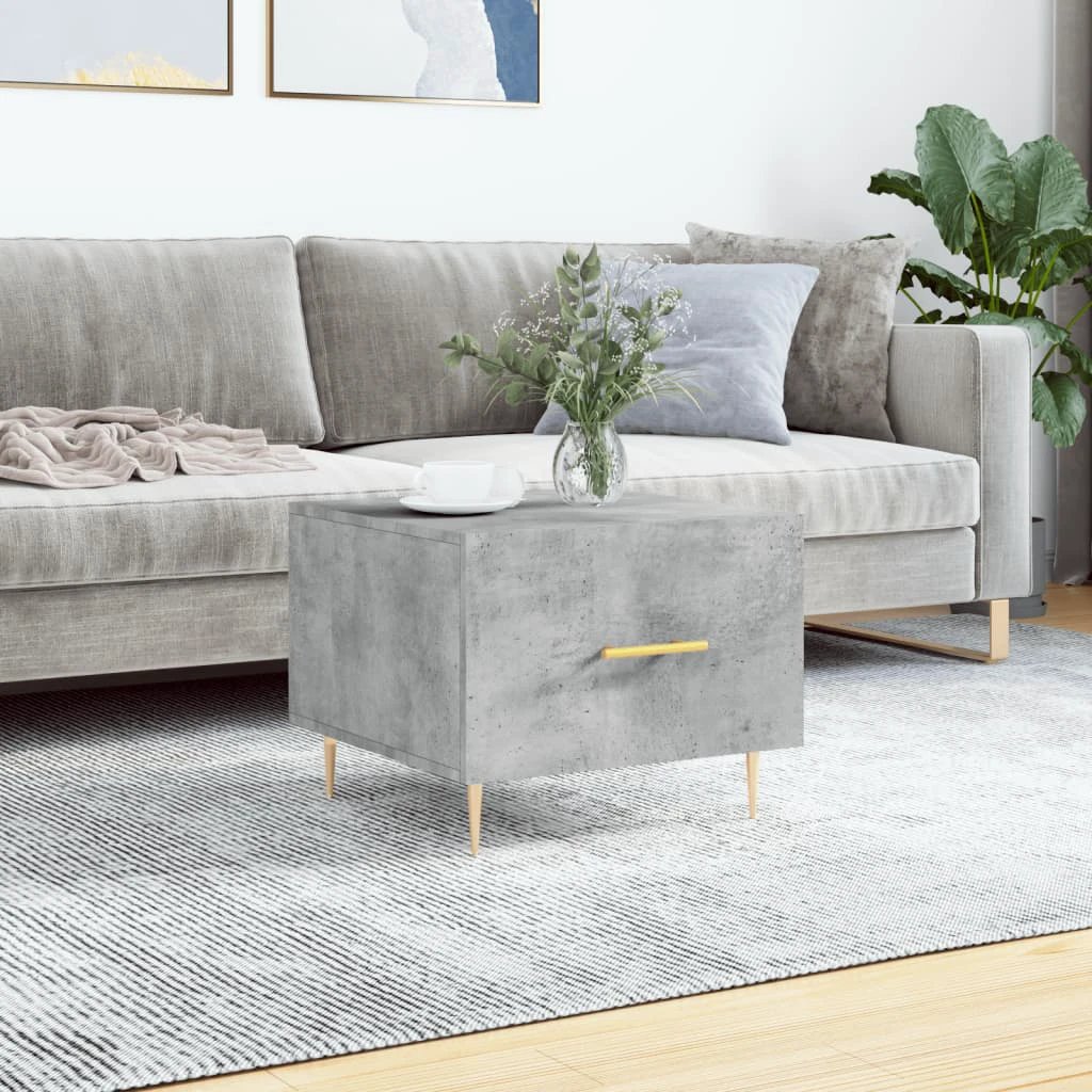vidaXL Coffee Table 50x50x40 Drawer Living Room by vidaXL