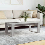 vidaXL VidaXL Coffee Table 102 x 50 x 35 cm Black Oak Engineered Wood Modern Sleek Living Room - Coffee Table