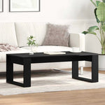 vidaXL VidaXL Coffee Table 102 x 50 x 35 cm Black Oak Engineered Wood Modern Sleek Living Room - Coffee Table