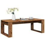 vidaXL VidaXL Coffee Table 102 x 50 x 35 cm Black Oak Engineered Wood Modern Sleek Living Room - Coffee Table