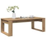 vidaXL VidaXL Coffee Table 102 x 50 x 35 cm Black Oak Engineered Wood Modern Sleek Living Room - Coffee Table