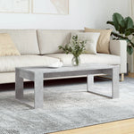 vidaXL VidaXL Coffee Table 102 x 50 x 35 cm Black Oak Engineered Wood Modern Sleek Living Room - Coffee Table