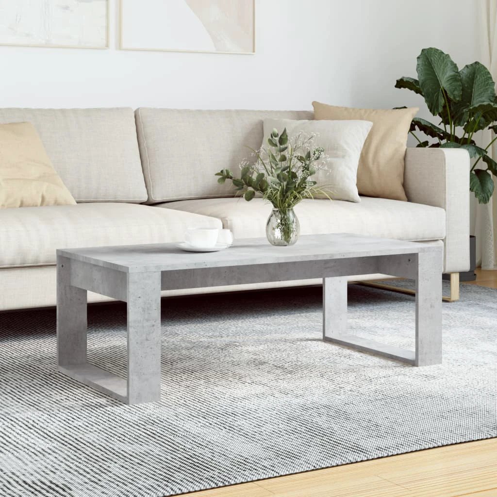 vidaXL VidaXL Coffee Table 102 x 50 x 35 cm Black Oak Engineered Wood Modern Sleek Living Room - Coffee Table