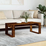 vidaXL VidaXL Coffee Table 102 x 50 x 35 cm Black Oak Engineered Wood Modern Sleek Living Room - Coffee Table