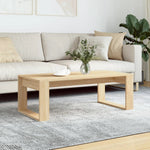 vidaXL VidaXL Coffee Table 102 x 50 x 35 cm Black Oak Engineered Wood Modern Sleek Living Room - Coffee Table