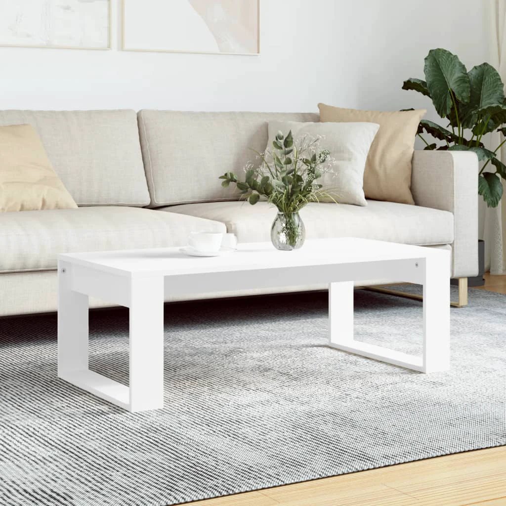 vidaXL VidaXL Coffee Table 102 x 50 x 35 cm Black Oak Engineered Wood Modern Sleek Living Room - Coffee Table