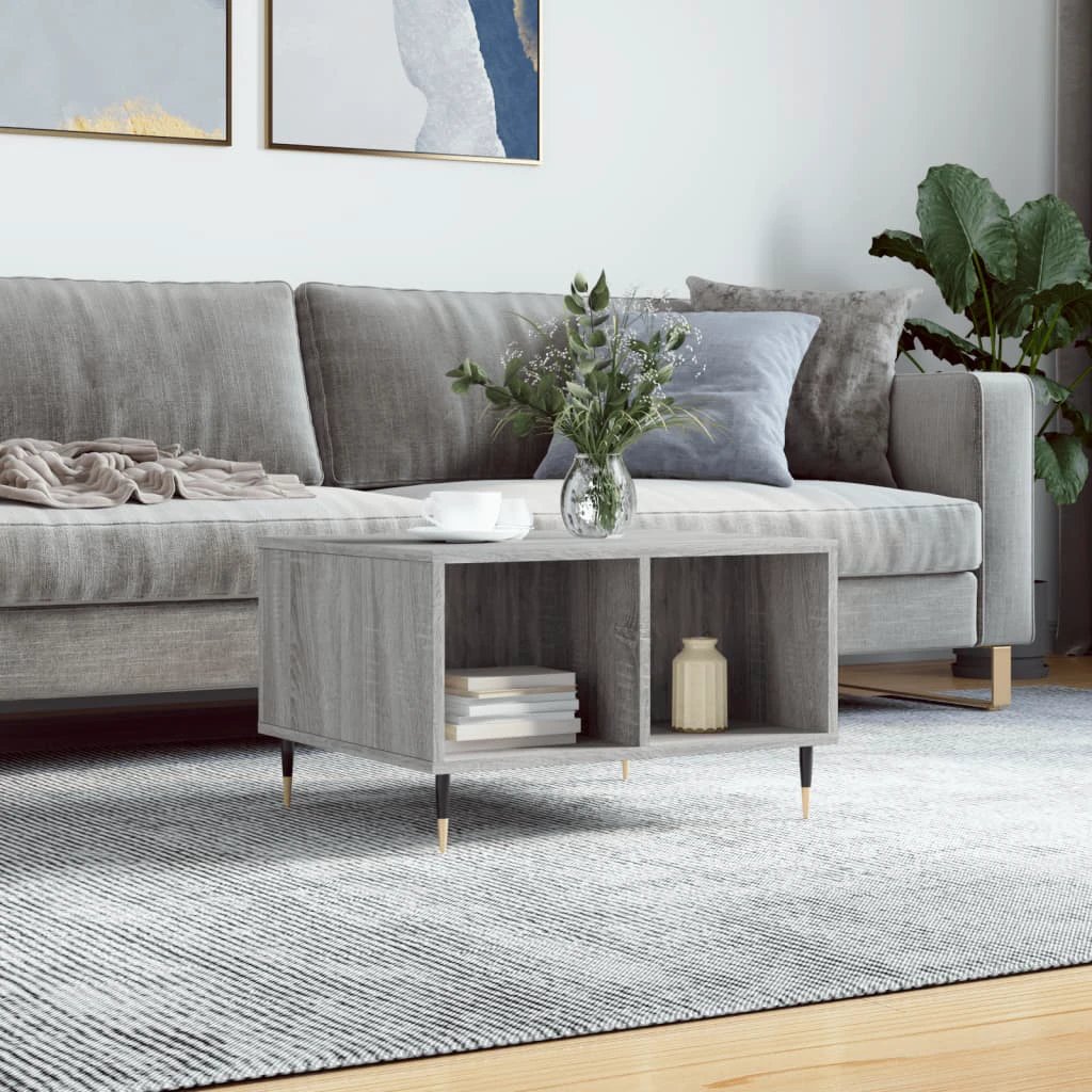 vidaXL VidaXL Coffee Table 60x50x36.5 cm Engineered Wood Moisture Resistant Living Room Accent - Coffee Table
