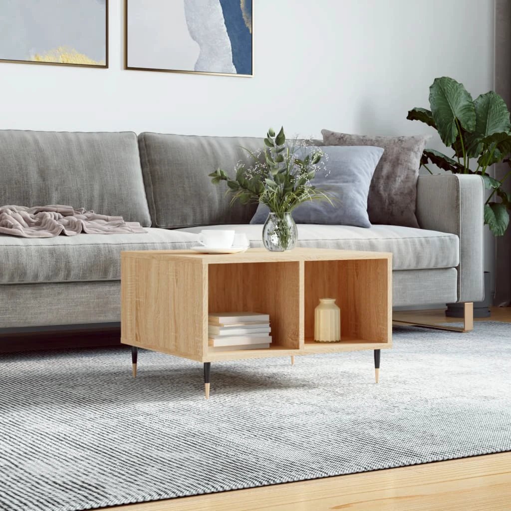 vidaXL VidaXL Coffee Table 60x50x36.5 cm Engineered Wood Moisture Resistant Living Room Accent - Coffee Table