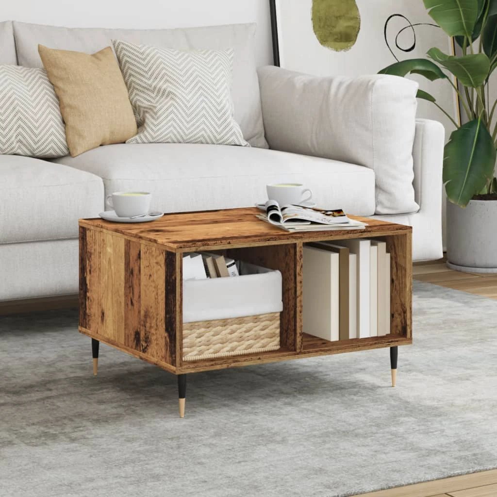 vidaXL VidaXL Coffee Table 60x50x36.5 cm Engineered Wood Moisture Resistant Living Room Accent - Coffee Table
