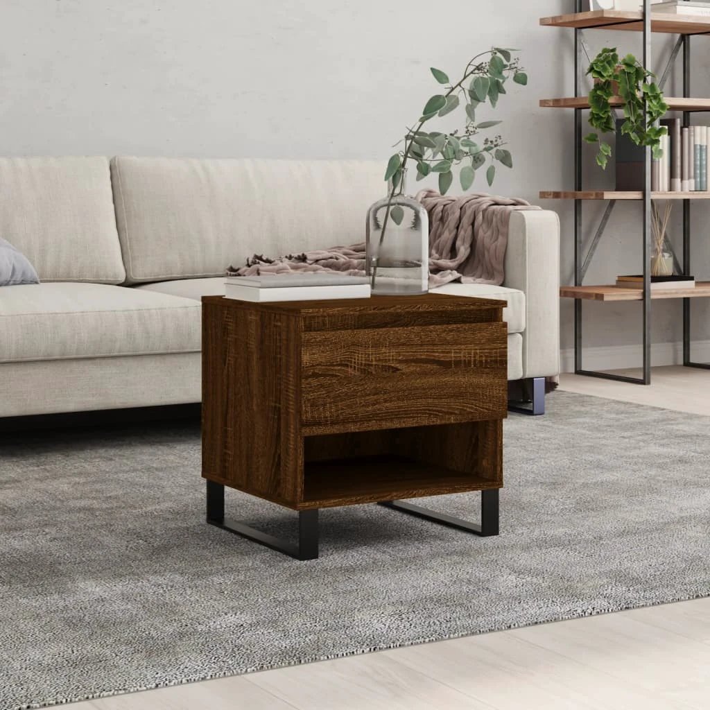 vidaXL VidaXL Coffee Tables 50x46x50 cm Moisture Resistant Engineered Wood Living Room Decor - Coffee Table