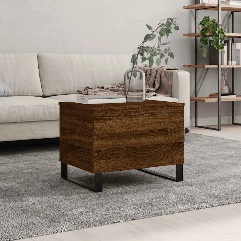 VidaXL Coffee Table 60cm By 44.5cm By 45cm Black Oak Finish For Modern Living Room by vidaXL