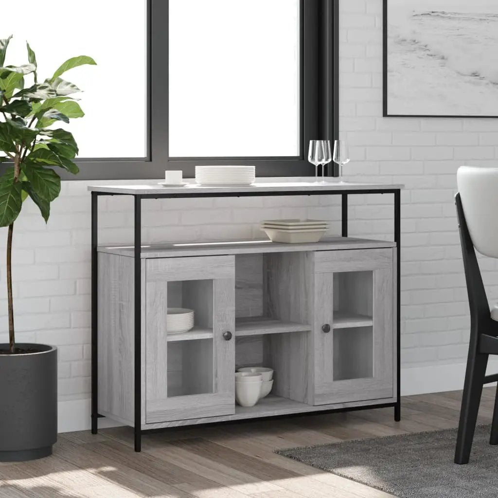vidaXL vidaXL Sideboard Sonoma Oak 100x35x80 cm Engineered Wood - Sideboard