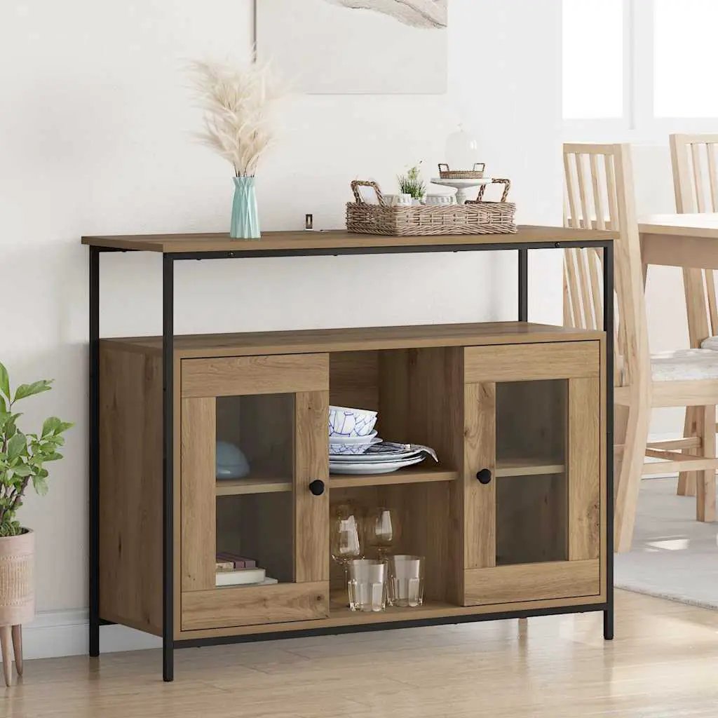 vidaXL vidaXL Sideboard Sonoma Oak 100x35x80 cm Engineered Wood - Sideboard