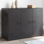 vidaXL vidaXL Sideboard Black 99x39x73 cm Steel - Sideboard