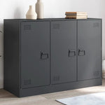 vidaXL vidaXL Sideboard Black 99x39x73 cm Steel - Sideboard