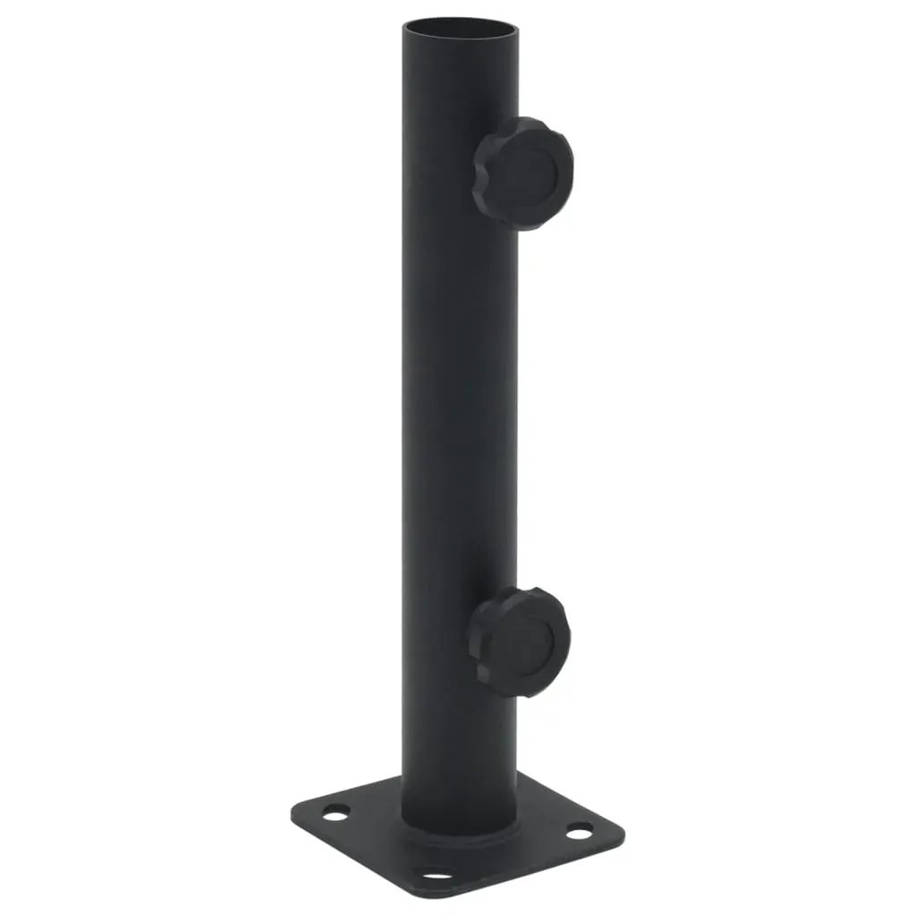 vidaXL vidaXL Parasol Base for Ø32/34/38 mm Pole Matt Black Steel - Parasol