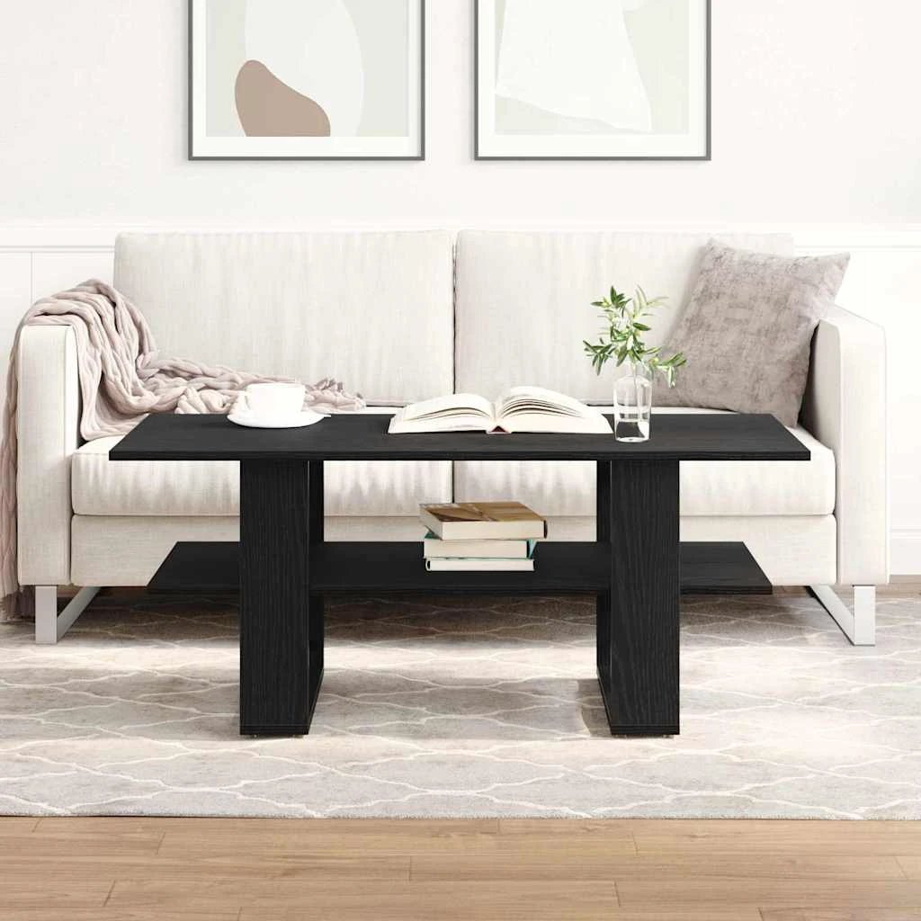 vidaXL Coffee Table 102x55x42 BlackOak LivingRoom by vidaXL
