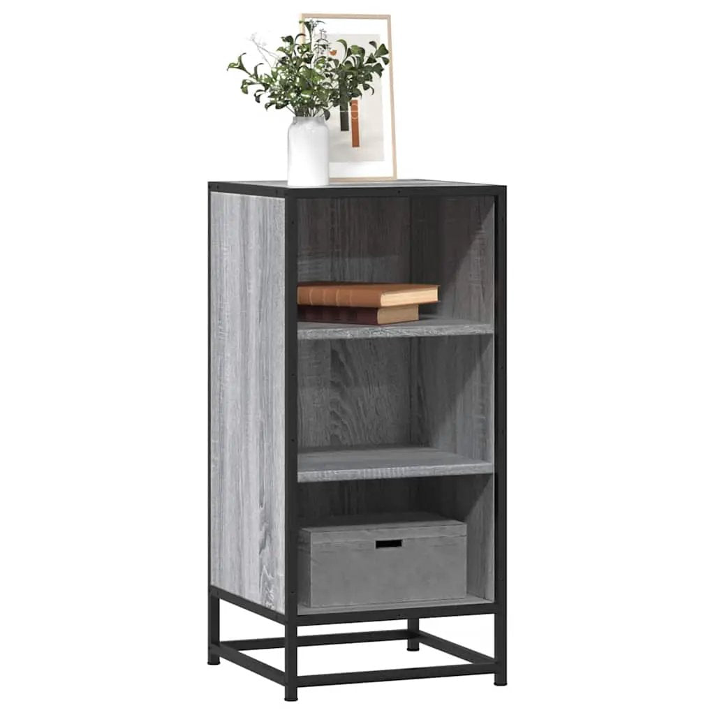 vidaXL vidaXL Sideboard Black 35.5x35x76 cm Engineered Wood and Metal - Sideboard
