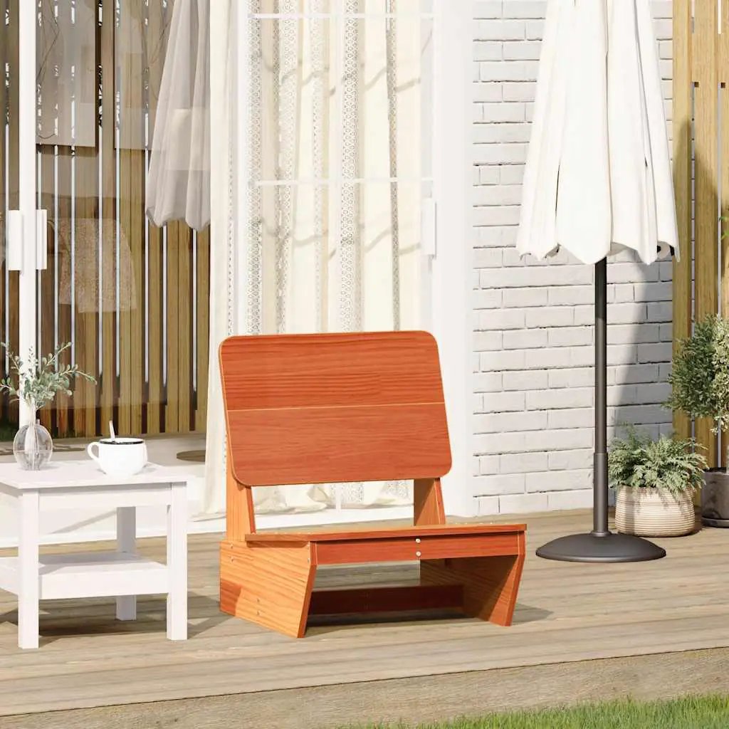 vidaXL vidaXL Garden Chair 60x64x70.5 cm Solid Wood Pine - Garden Chairs