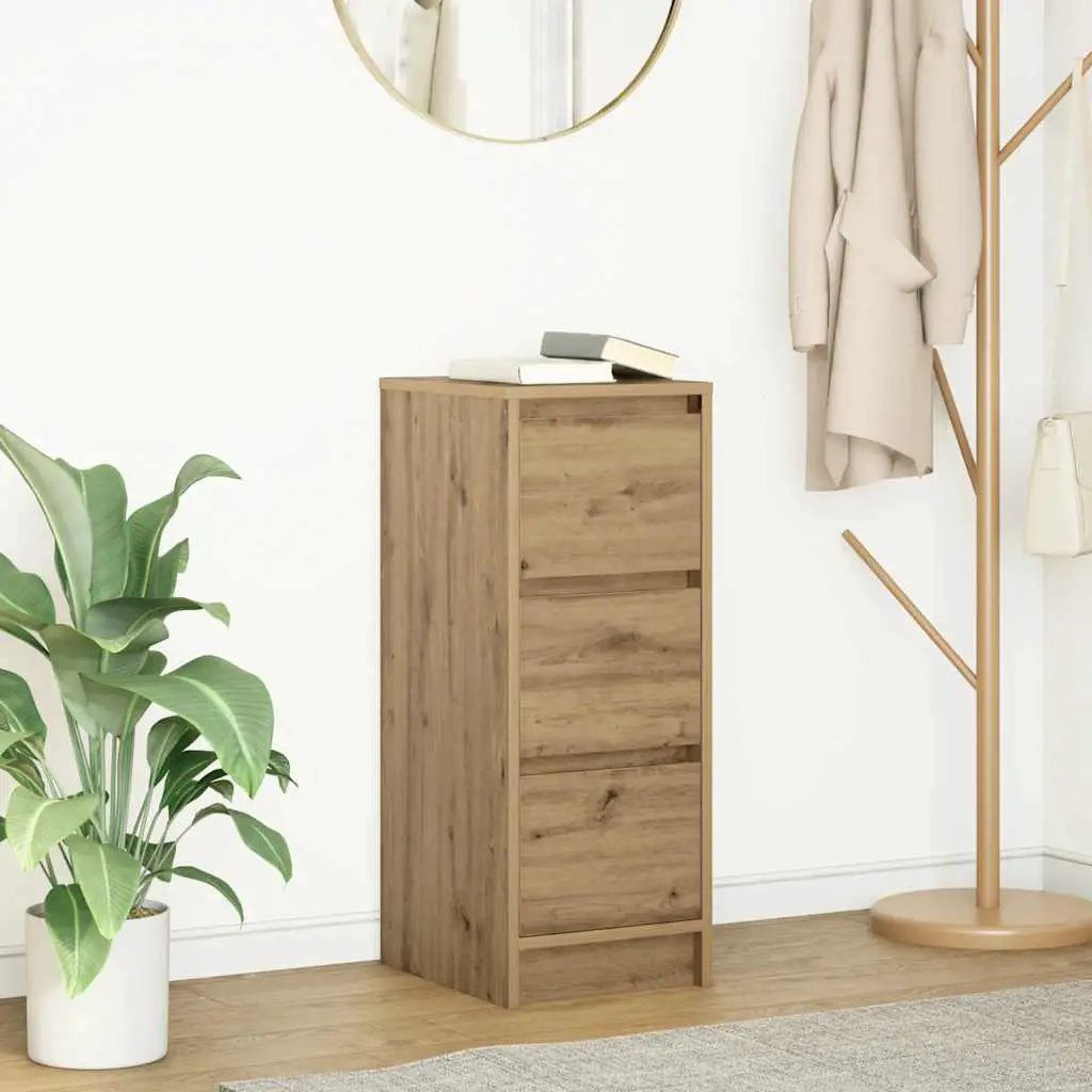 vidaXL vidaXL Sideboard White 29.5x34x76 cm Engineered Wood - Sideboard