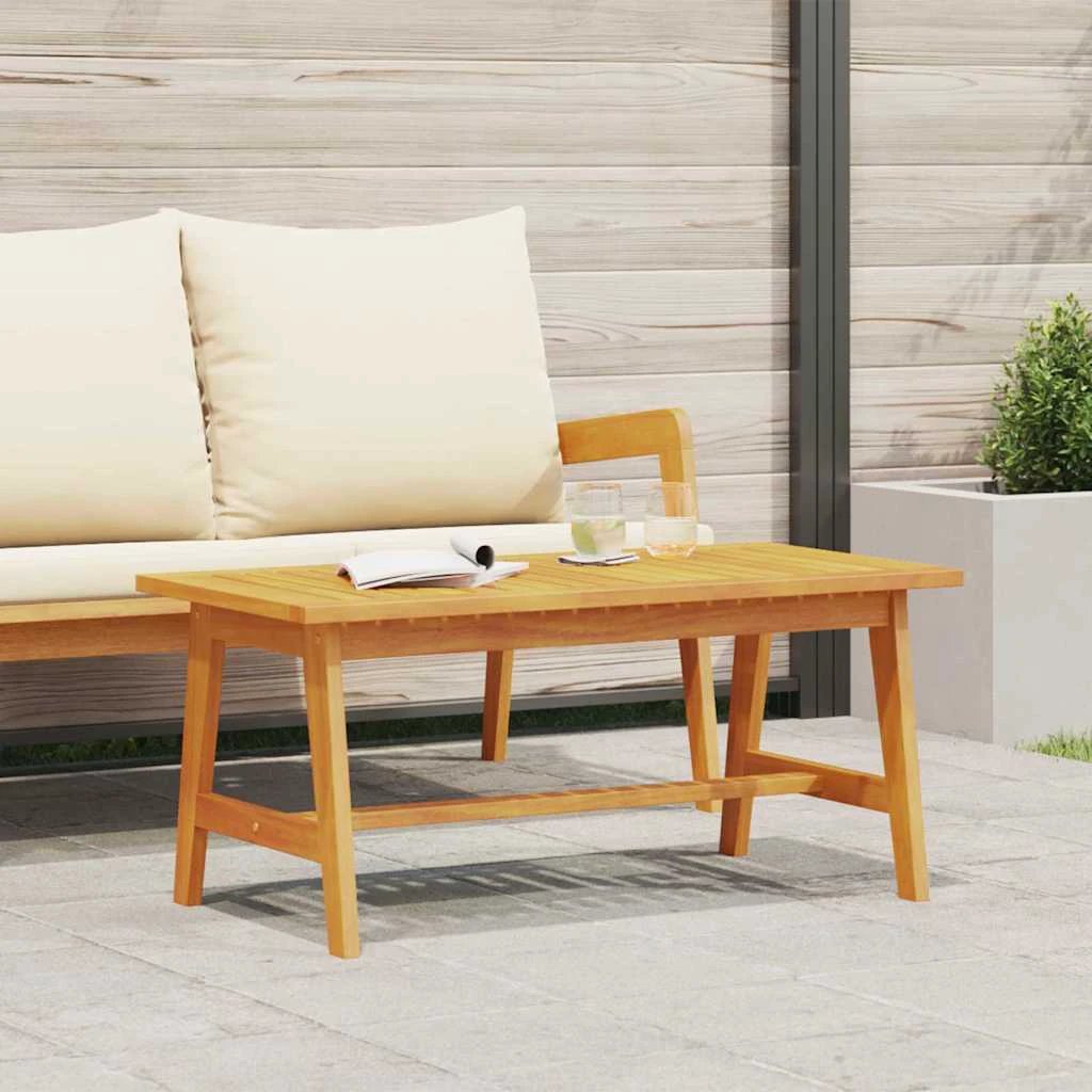 VidaXL Coffee Table 40cm Acacia Oil Finish Outdoor Durable Weather Resistant Garden Patio Lounge by vidaXL
