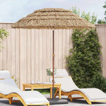 vidaXL vidaXL Garden Parasol Natural 160 x 160 x 196 cm - Parasol