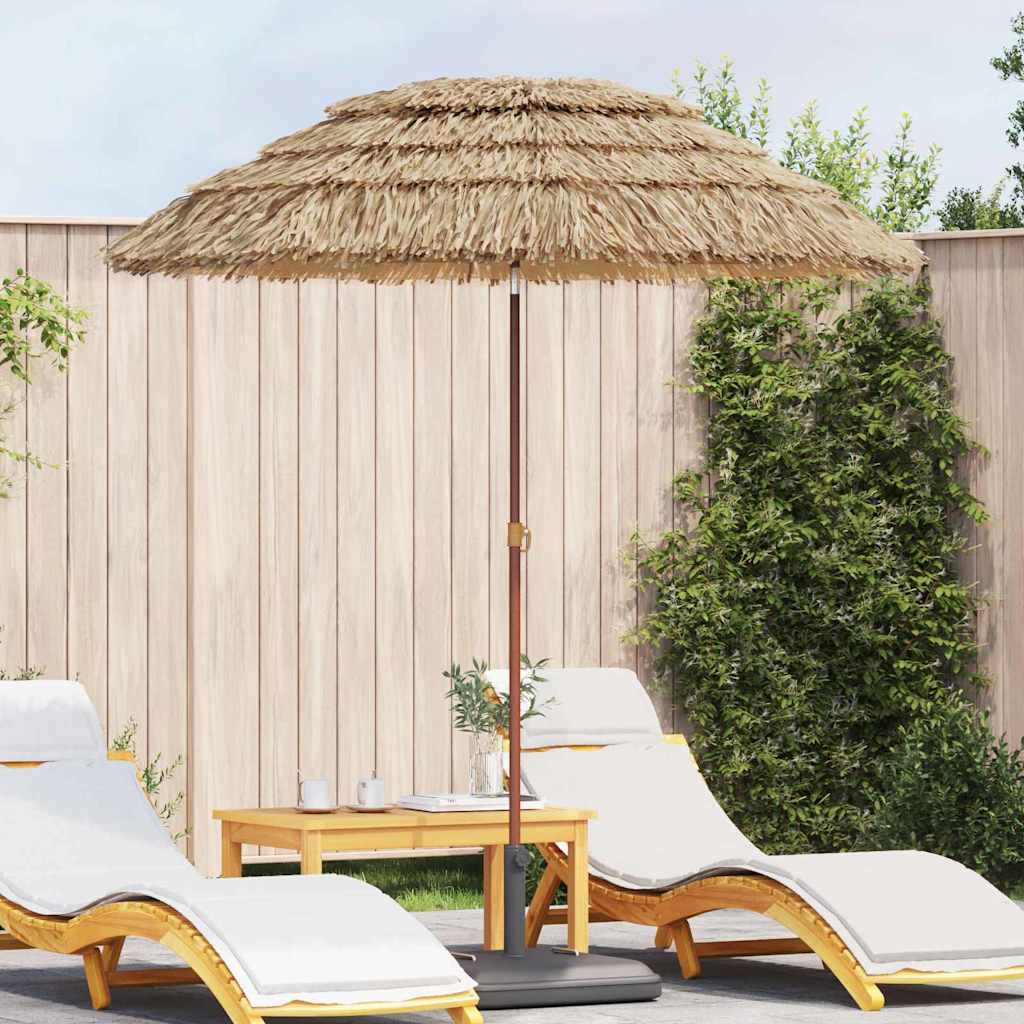 vidaXL vidaXL Garden Parasol Natural 160 x 160 x 196 cm - Parasol