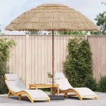 vidaXL vidaXL Garden Parasol Natural 160 x 160 x 196 cm - Parasol