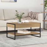 VidaXL Coffee Table 80x50x40 BlackOak Living by vidaXL