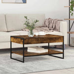 VidaXL Coffee Table 80x50x40 BlackOak Living by vidaXL