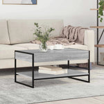 vidaXL VidaXL Coffee Table 80x50x40 BlackOak Living - Coffee Table