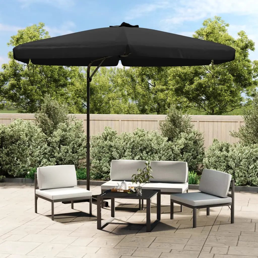 vidaXL vidaXL Garden Parasol with Steel Pole 300 cm Green - Parasol