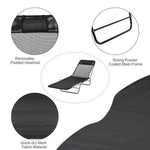 Outsunny Adjustable Garden Lounger Recliner Chair with Folding Design for Outdoor Relaxation and Sunbathing - Sun Lounger