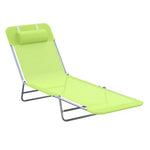Adjustable Garden Lounger Recliner Chair with Folding Design for Outdoor Relaxation and Sunbathing by Outsunny