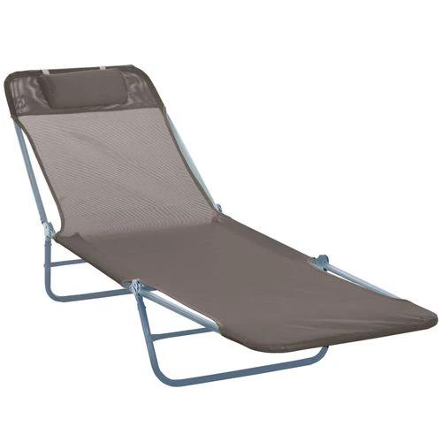 Adjustable Garden Lounger Recliner Chair with Folding Design for Outdoor Relaxation and Sunbathing by Outsunny